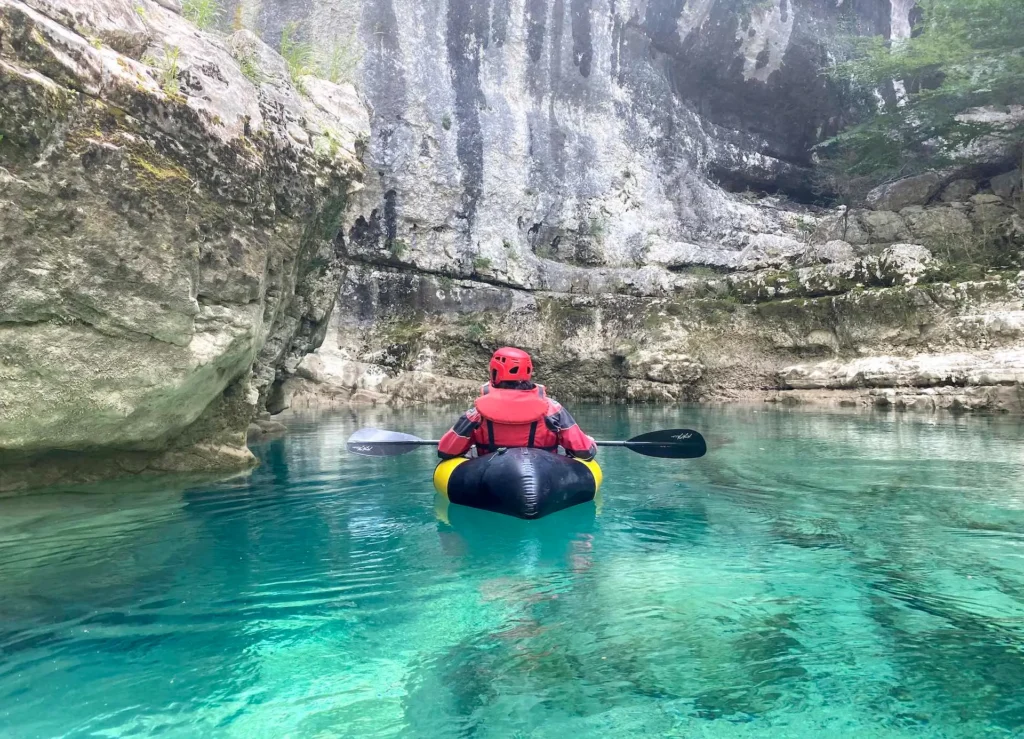 Navigation en packraft dans les Gorges du Verdon