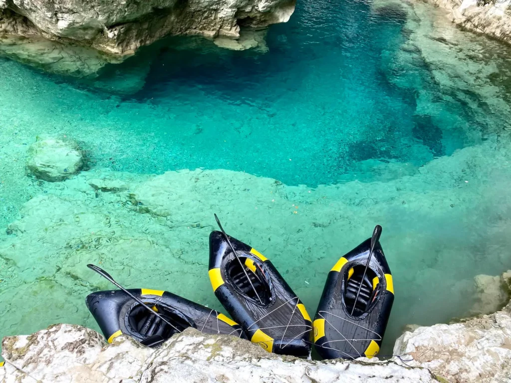 Navigation en packraft dans les Gorges du Verdon
