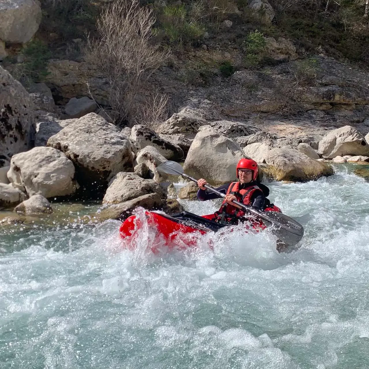 Stage d'apprentissage en packraft