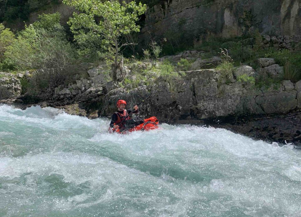 Packraft dans les gorges du verdon