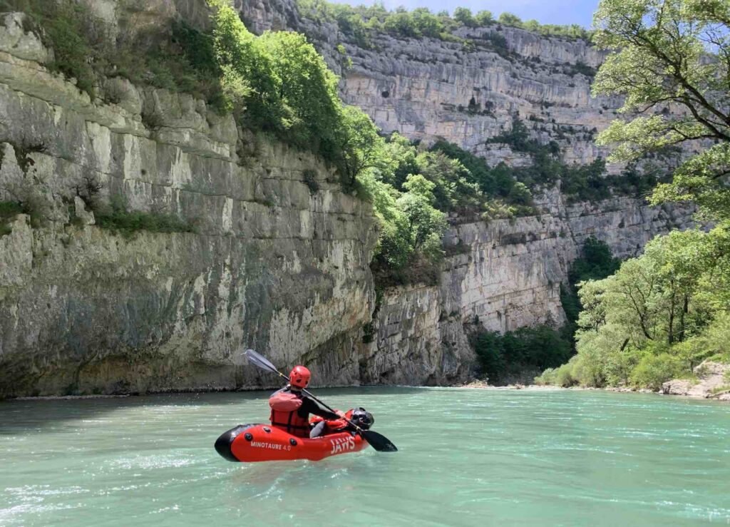 Packraft dans les gorges du verdon