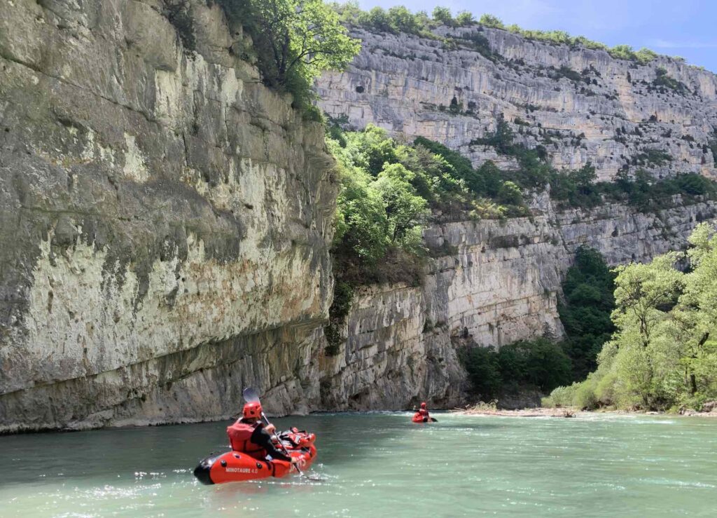 Packraft dans les gorges du verdon