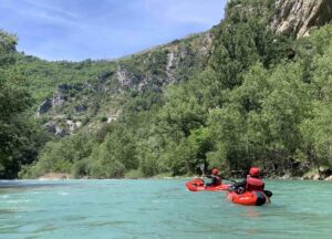 Packraft dans les gorges du verdon