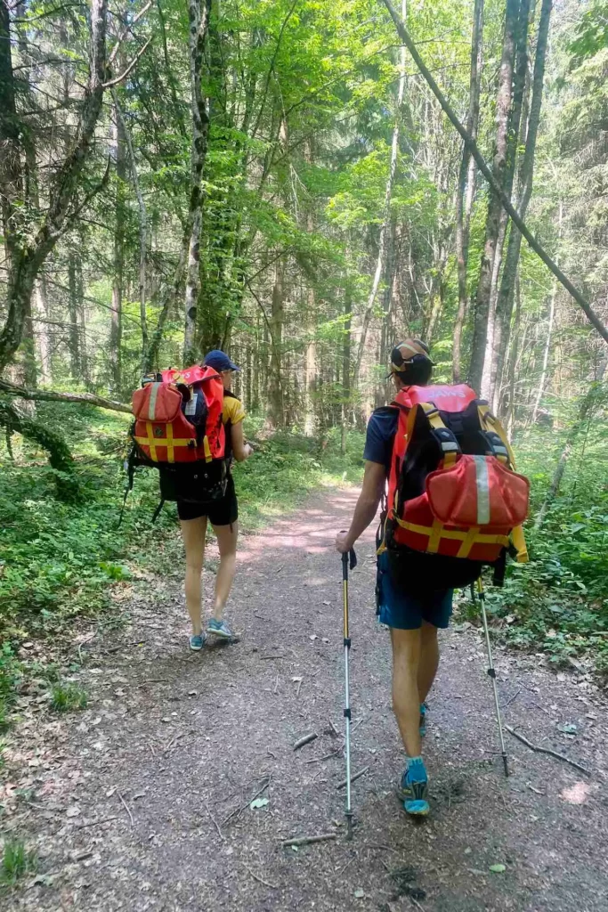 séjour en packraft en autonomie, autour du lac du Bourget