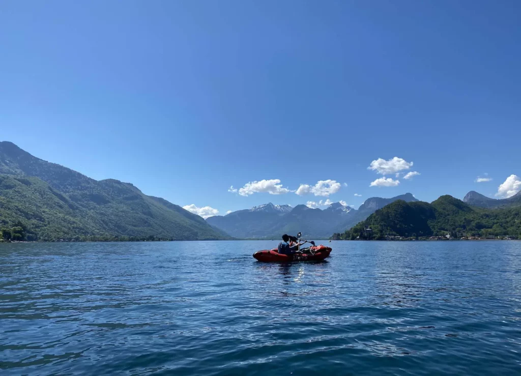 lac annecy packraft blue secreet